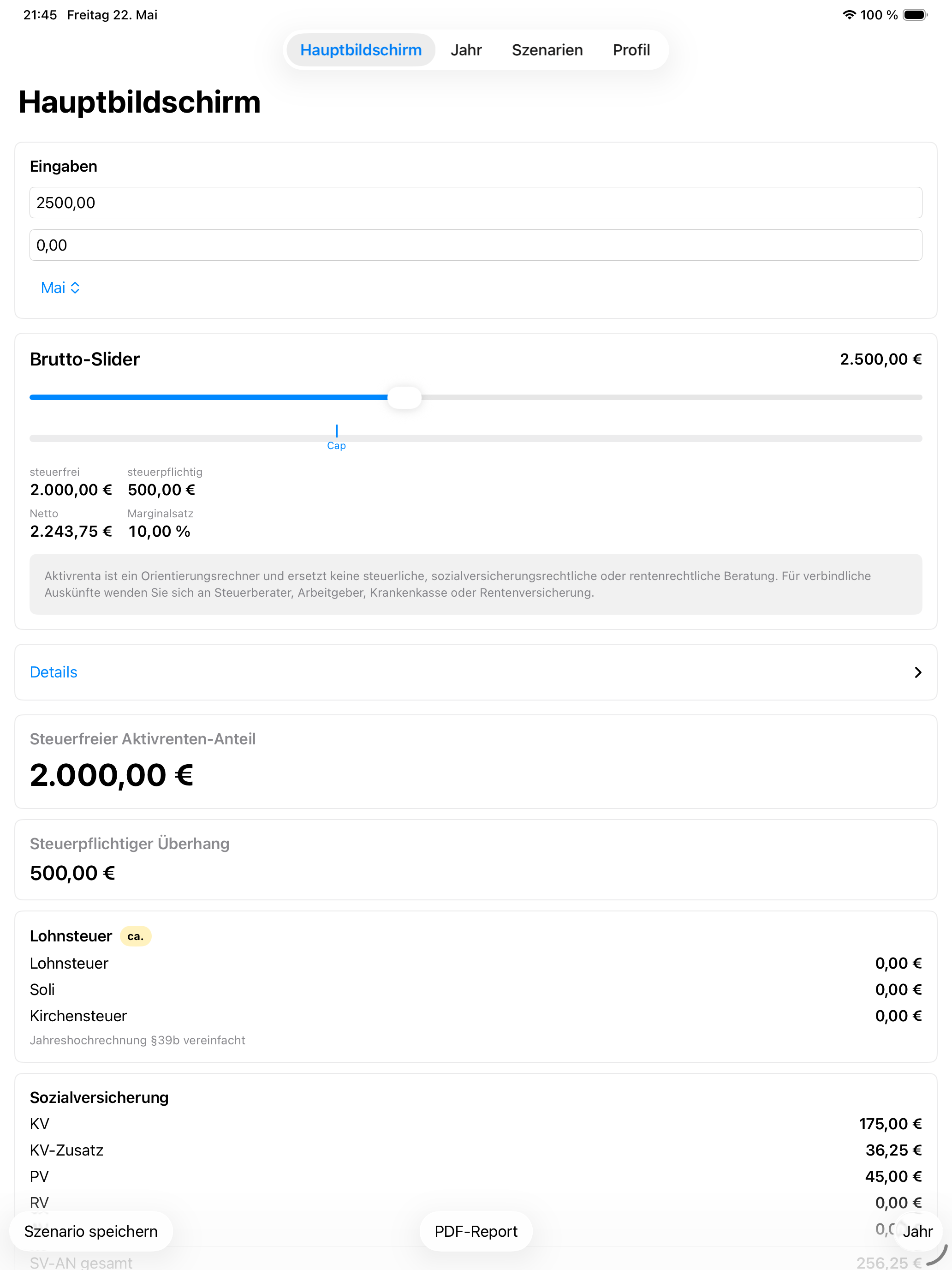 Aktivrenta: Aktivrente Rechner screenshot 7