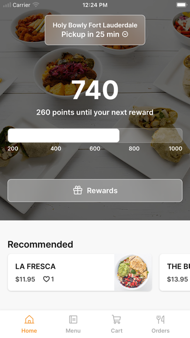 Holy Bowly iPhone screenshot 1 - Food & Drink app