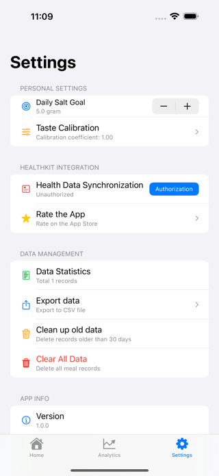 SaltTrack: Salt Intake Tracker Screenshot 5 of 7