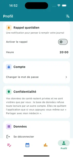 Endolune – Suivi endométriose screenshot 4