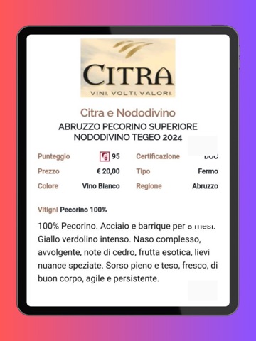 DoctorWine – Guida Vini Italia ipad screenshot 4