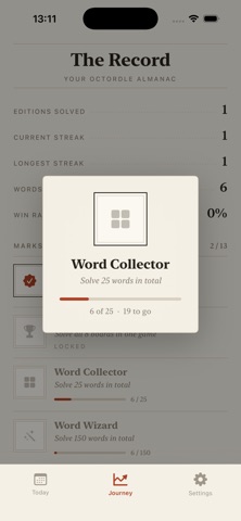 Octors- Daily 8 Words Puzzle iPhone screenshot