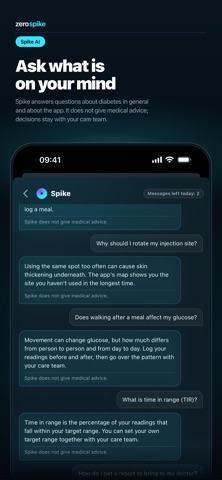 zerospike: Blood Sugar Diary iPhone screenshot