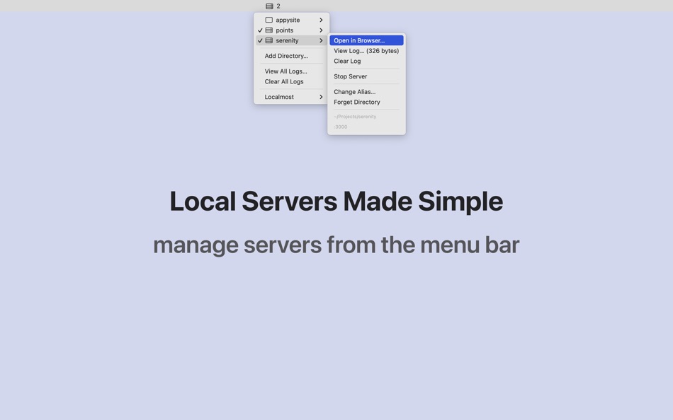 #1. Localmost (macOS) 作者: gingerbeardman
