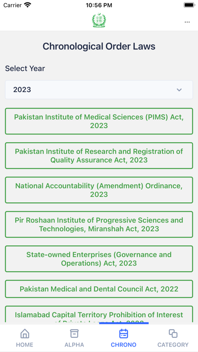 The Pakistan Code Screenshot