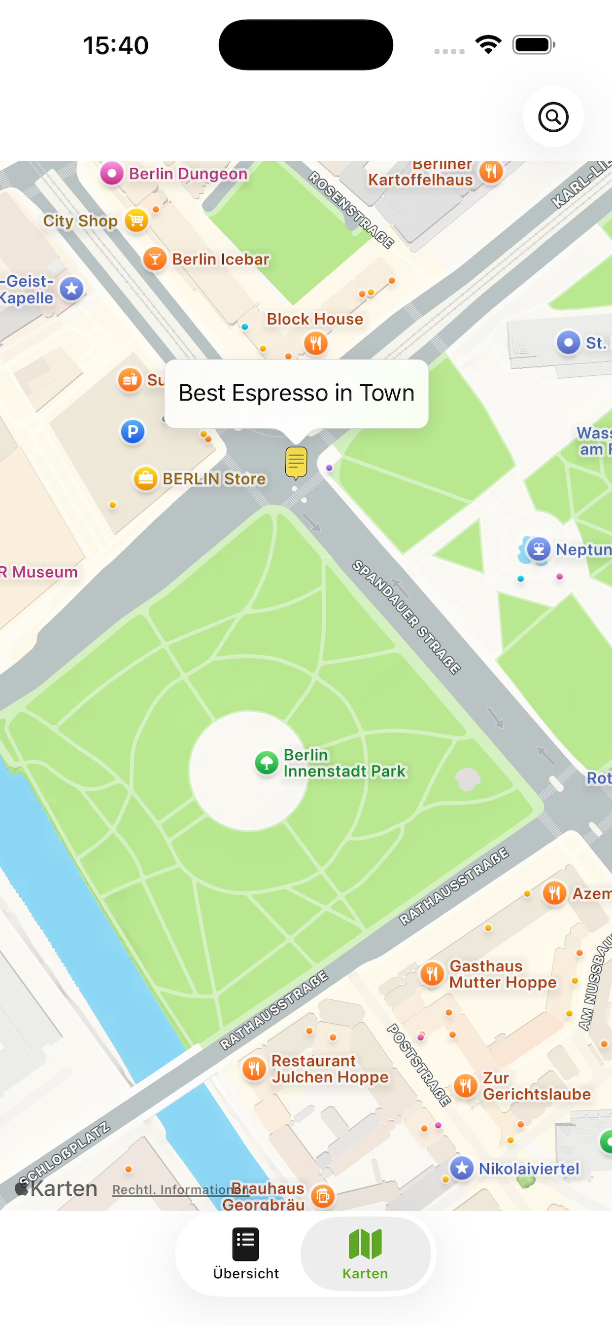 LocaleNotes – notes with map