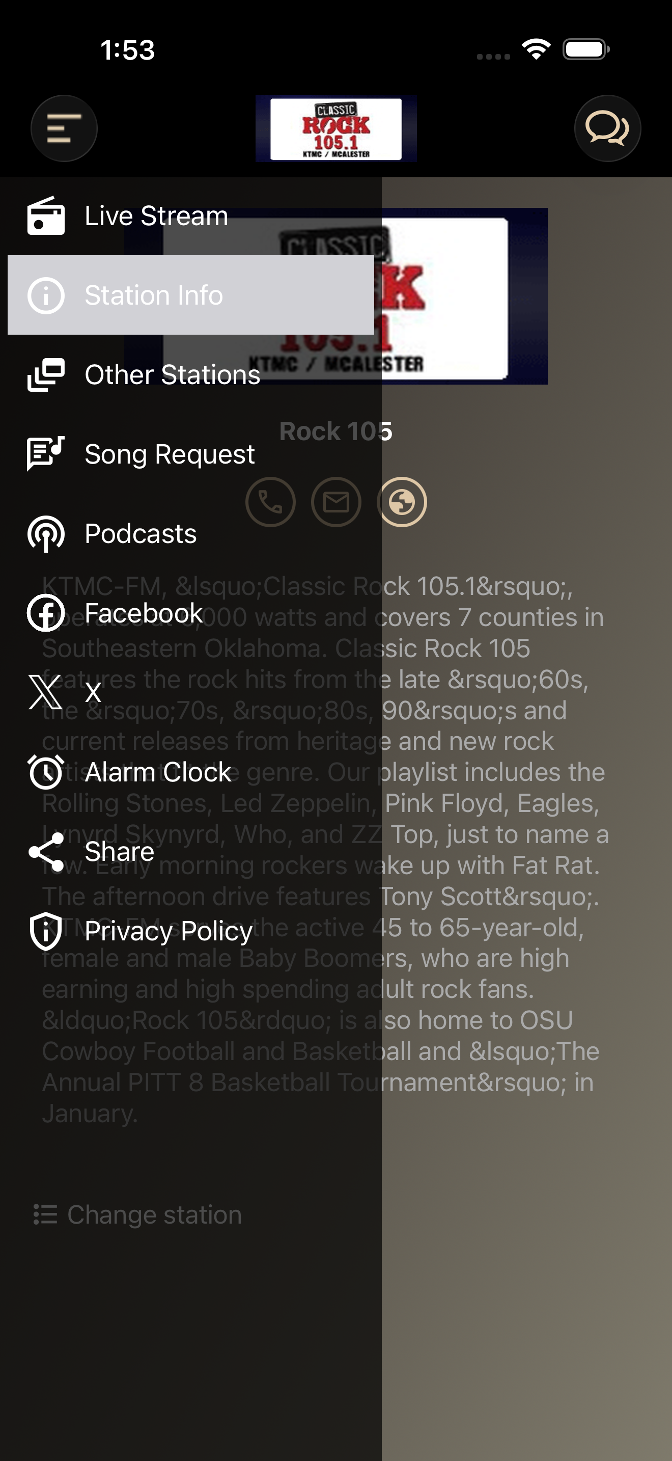 KTMC FM ROCK 105.1 screenshot 8