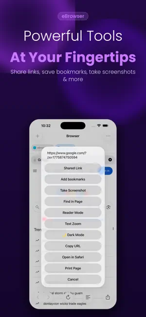 eBrowser: Private Web & Files screenshot 3