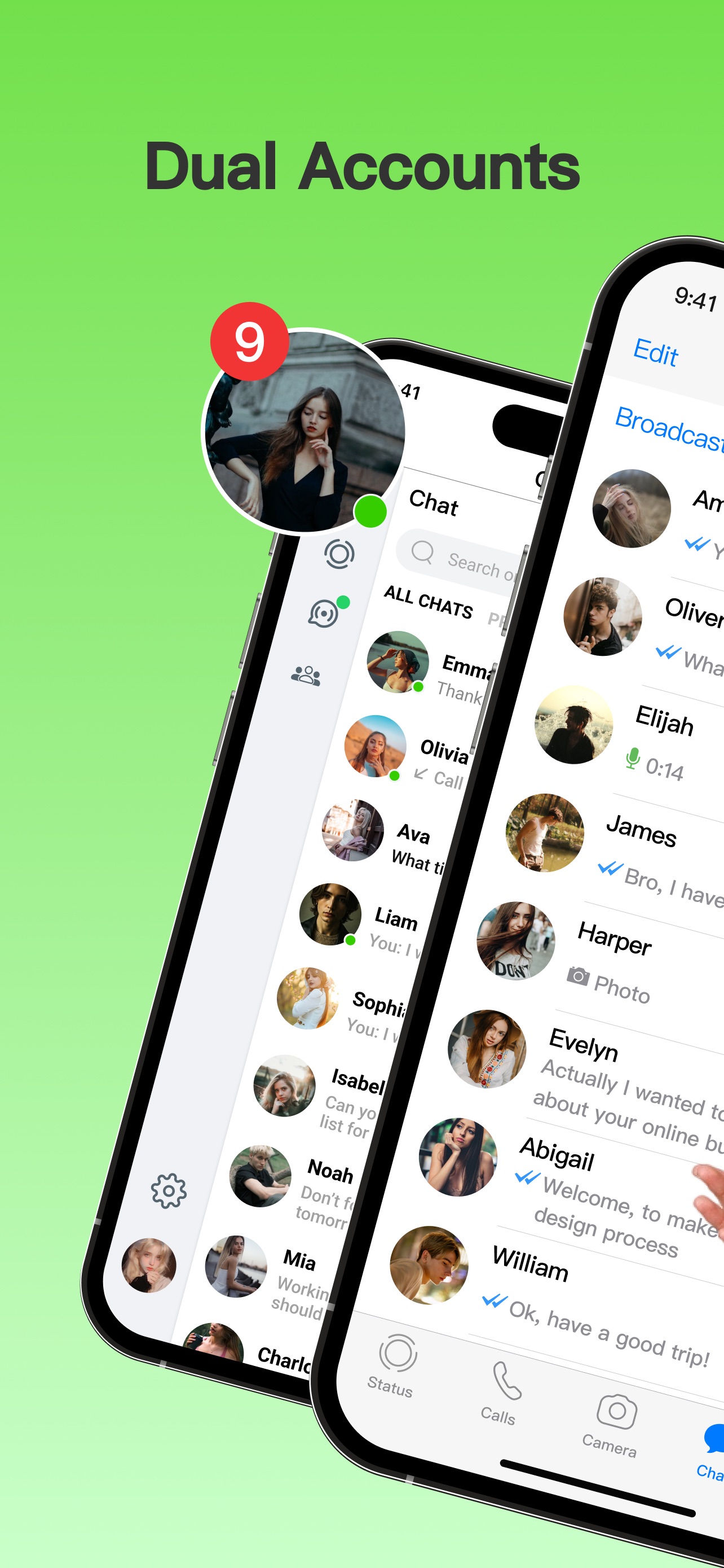 Screenshot 1 of MsgBack: Dual Account & Backup
