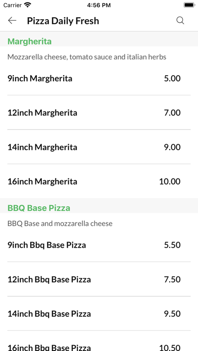 Casa Pizza Liverpool, Screenshot