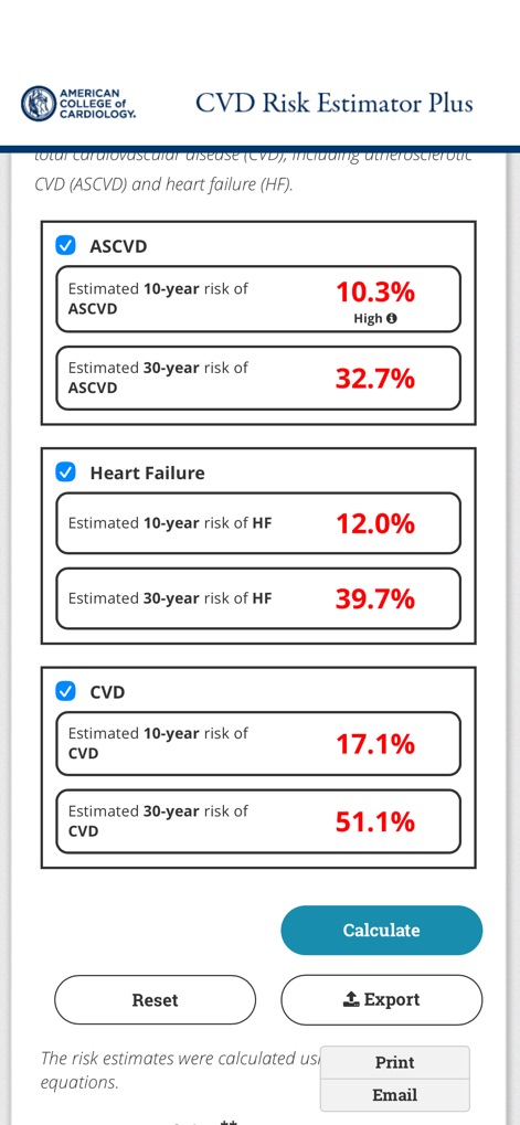 CVD Risk Estimator Plus - Medical App | MWM
