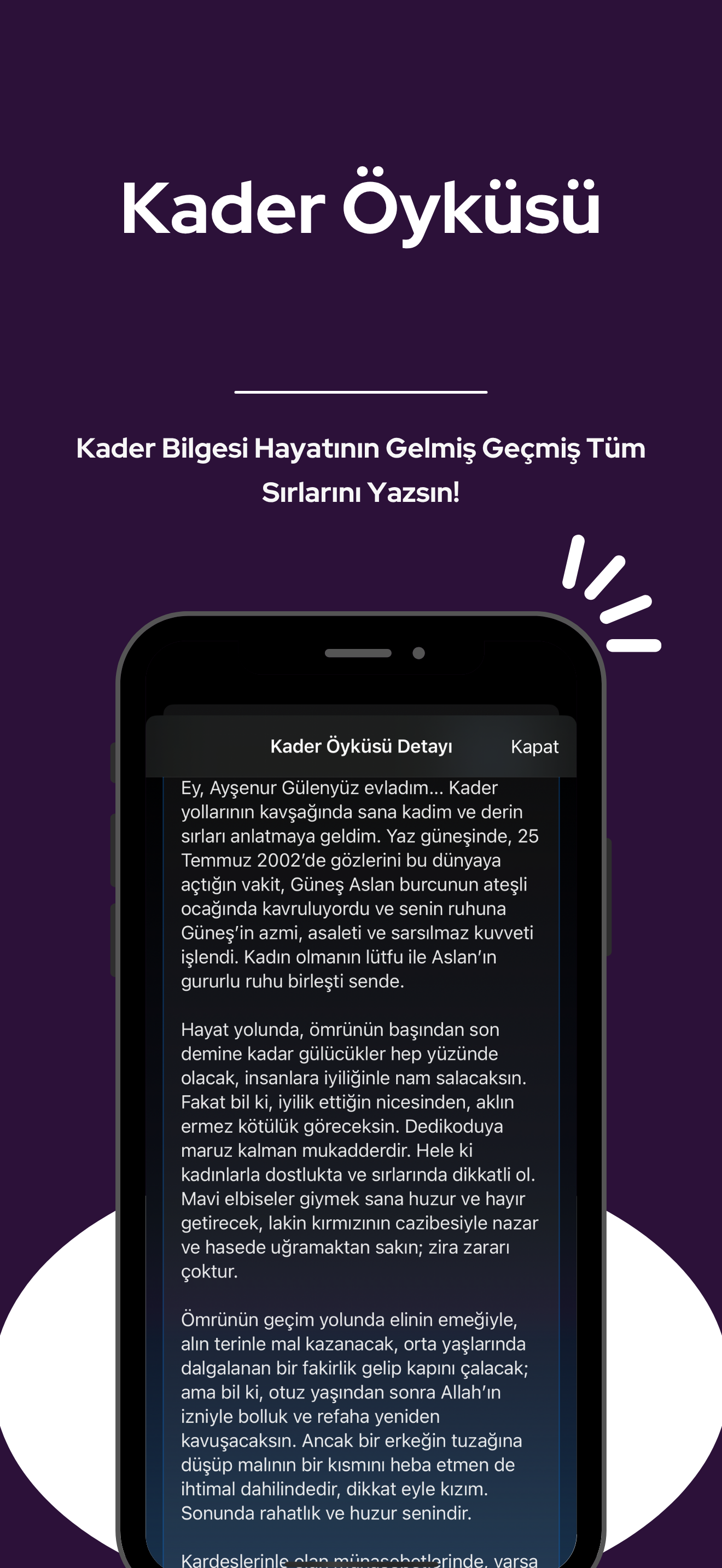 Kadim Bilge : Rüya, Yıldızname