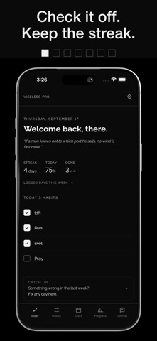 Viceless - Discipline Tracker Screenshot 1 of 7