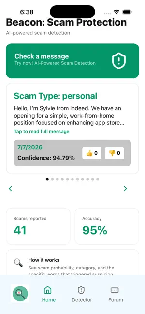 Beacon: Scam Protection screenshot 1