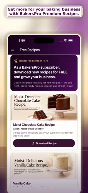 BakersPro: Cake & Pastry Biz iPhone screenshot 3