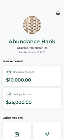 Abundance Bank screenshot