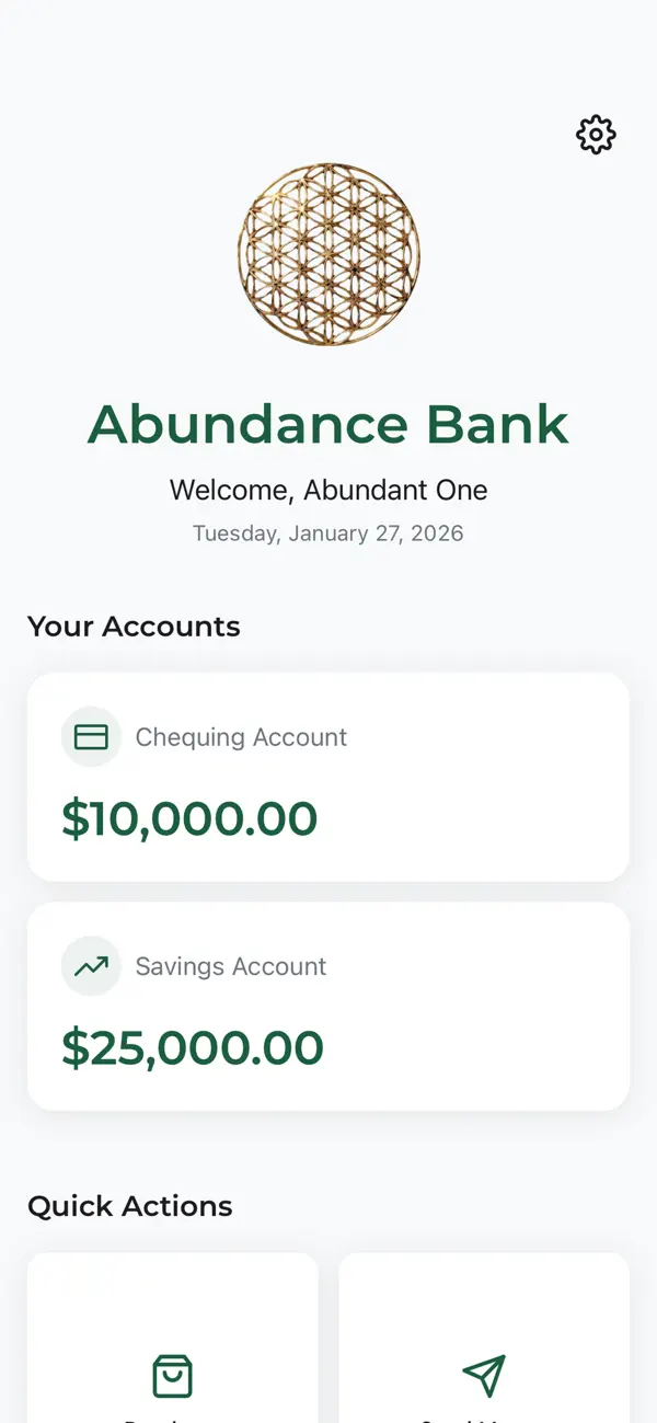 Screenshot #1 pour Abundance Bank