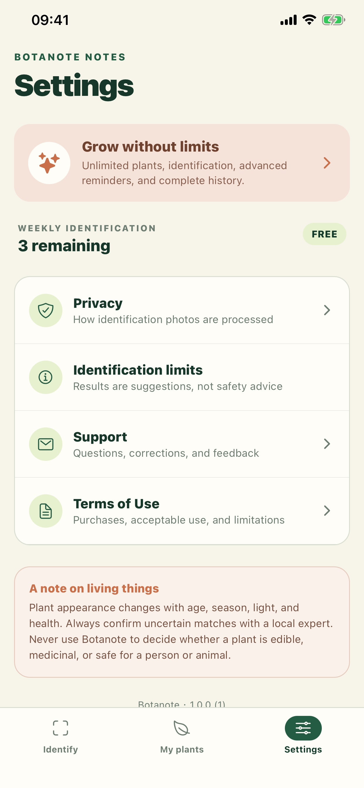Botanote: Plant ID & Care screenshot 5
