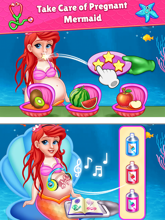 Screenshot #4 pour Mermaid Mom & Baby Care Game