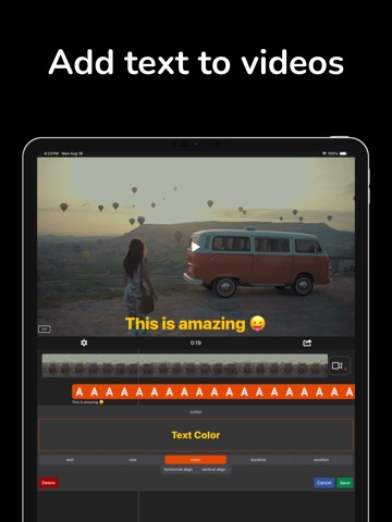 EZ Video Editor iPad screenshot