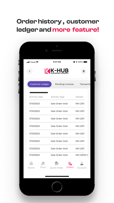 KHUB E-commerce Screenshot