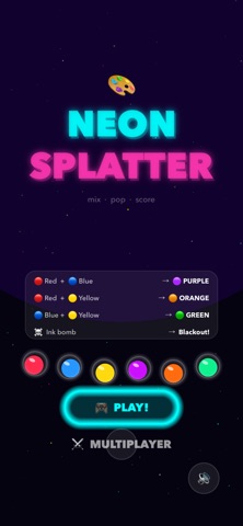 Neon Splatter screenshot