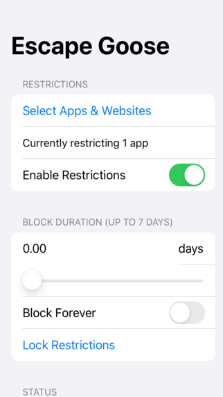 Escape Goose iPhone screenshot 1 - Health & Fitness app