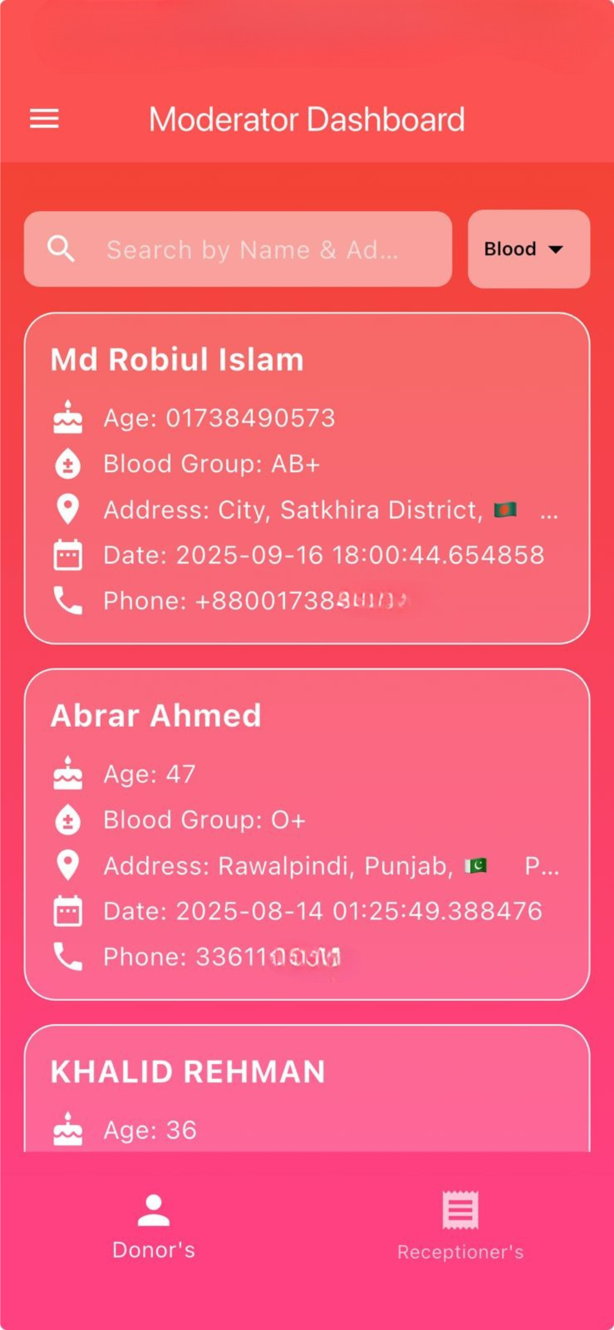 Blood Bank OPVG APP