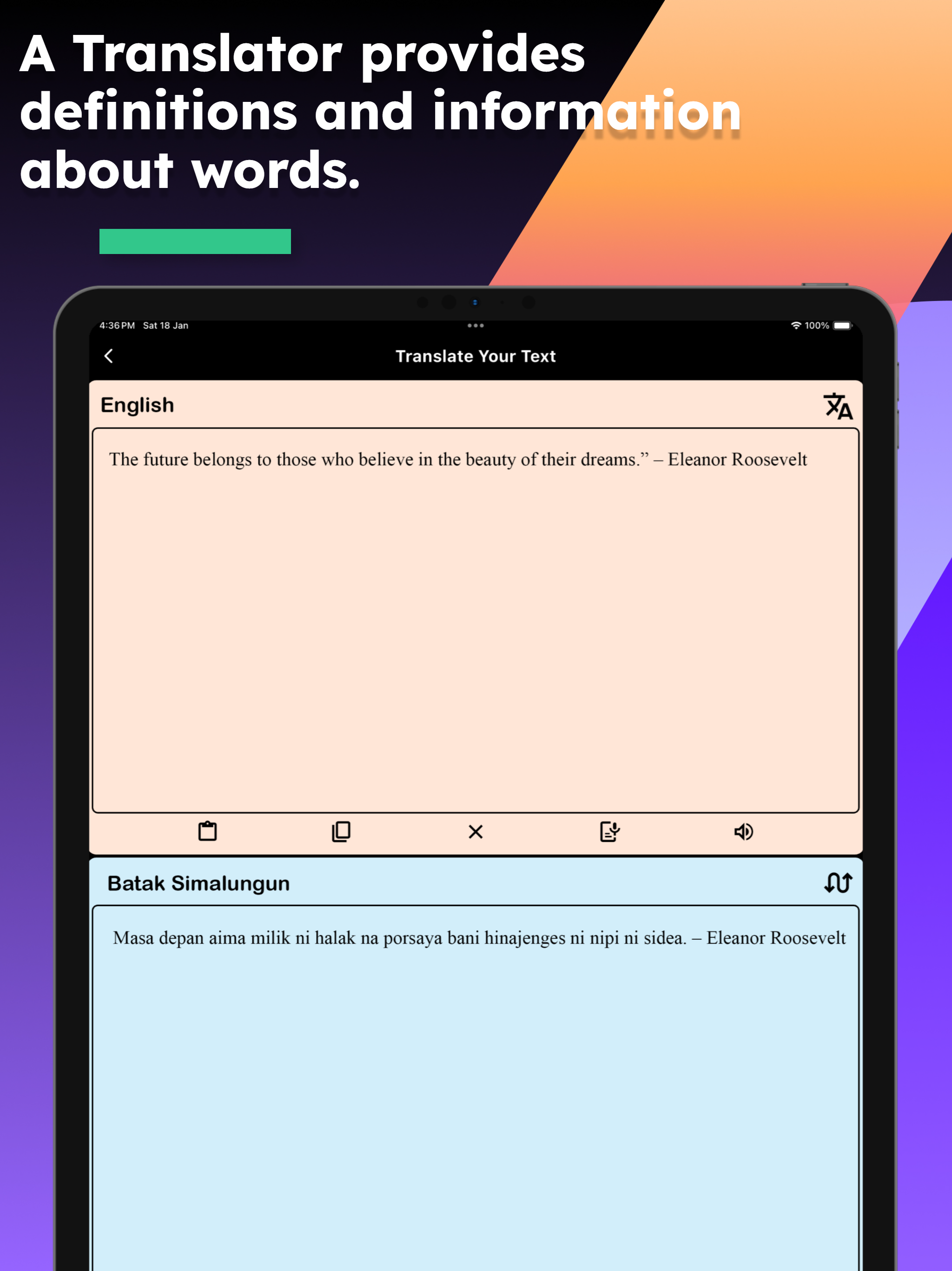 English Batak Simalungun Tran screenshot 9