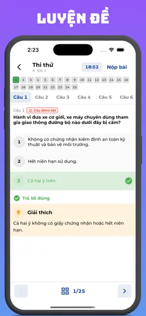 GPLX Pro: Sát hạch 600 Câu screenshot 2