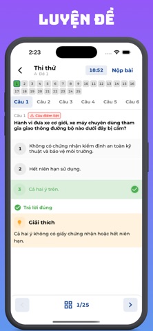 GPLX Pro: Sát hạch 600 Câu screenshot