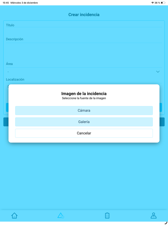 Incidencias Tomares iPad screenshot 8 - Utilities app