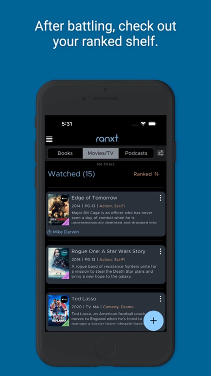 ranxt - track books, movies,tv screenshot-8