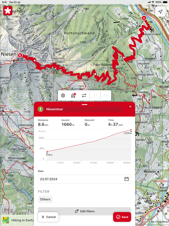 SwitzerlandMobility iPad screenshot 6 - Travel app