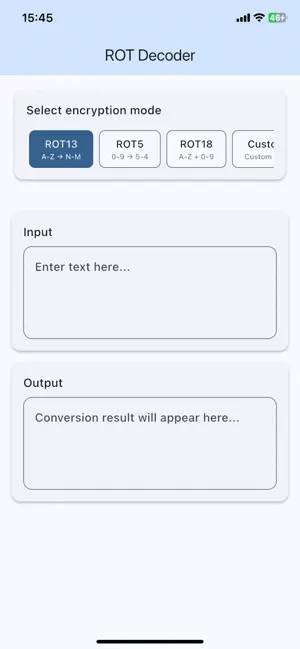 ROT13 Decoder screenshot 1