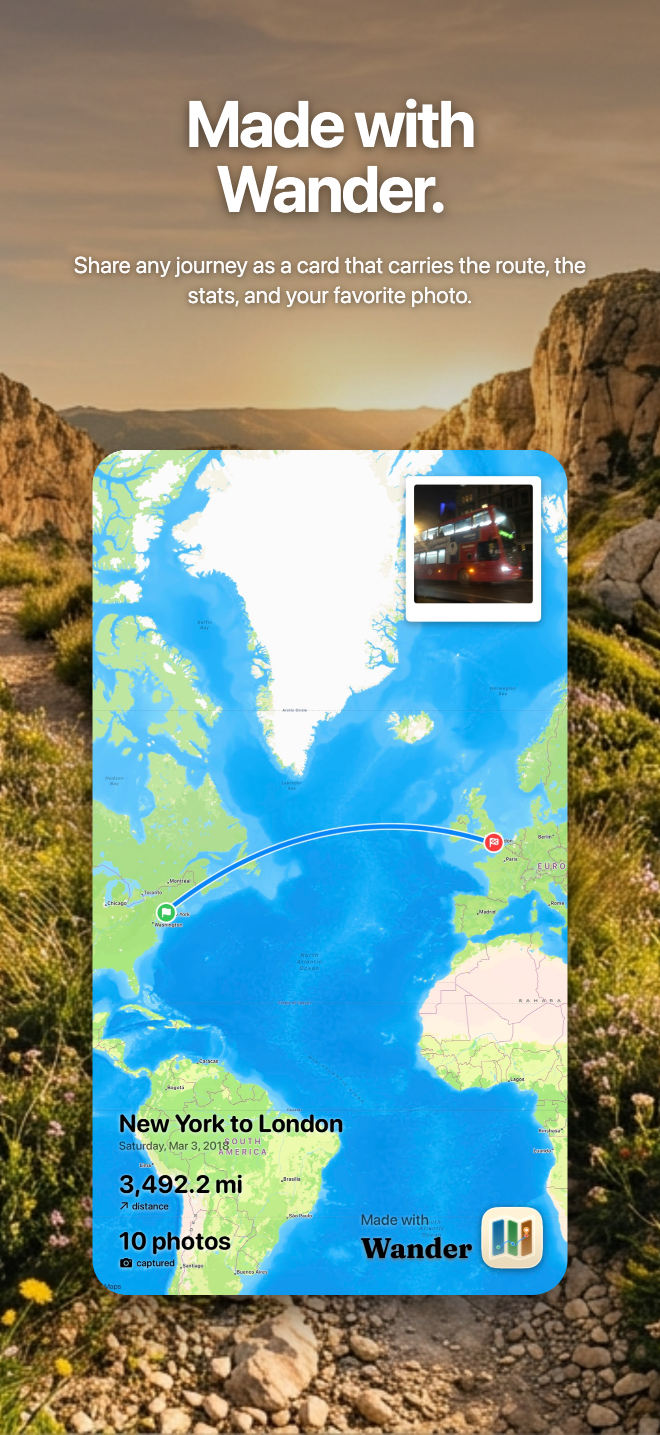Wander: Map any journey screenshot 9
