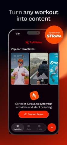 TryAthletes: Share Workouts iPhone screenshot 1