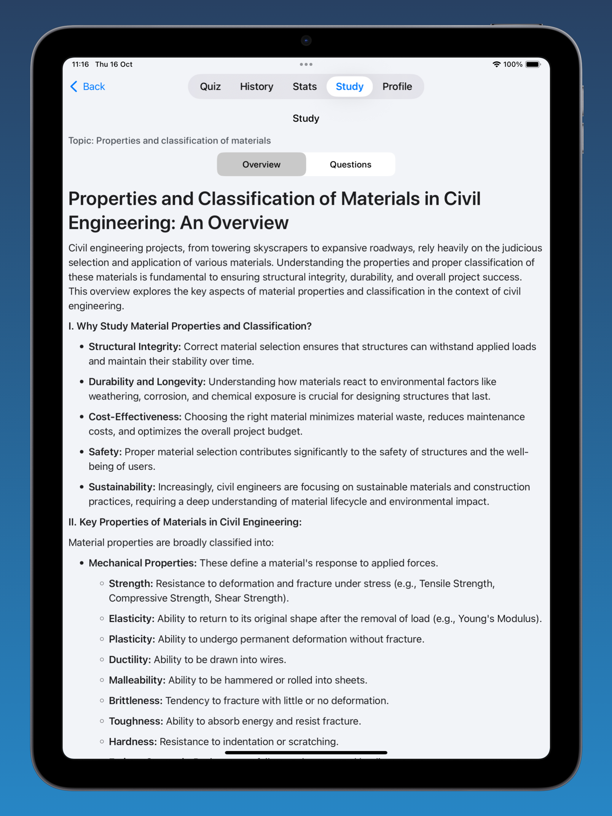Civil Engineering -Quiz