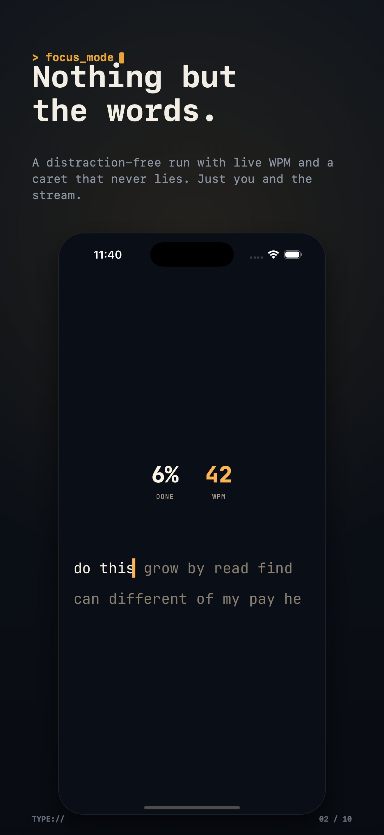 Typing Speed Test WPM : TYPE screenshot 2