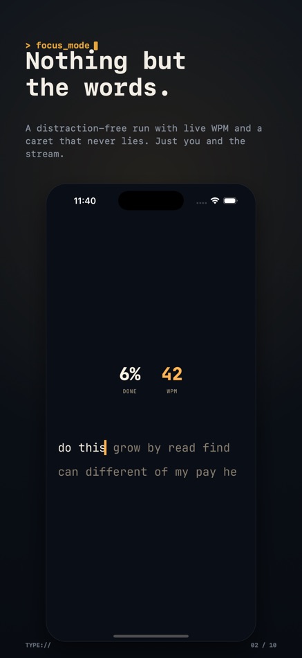 #2. Typing Speed Test WPM : TYPE (iOS) Με: Aneesh Pradeep