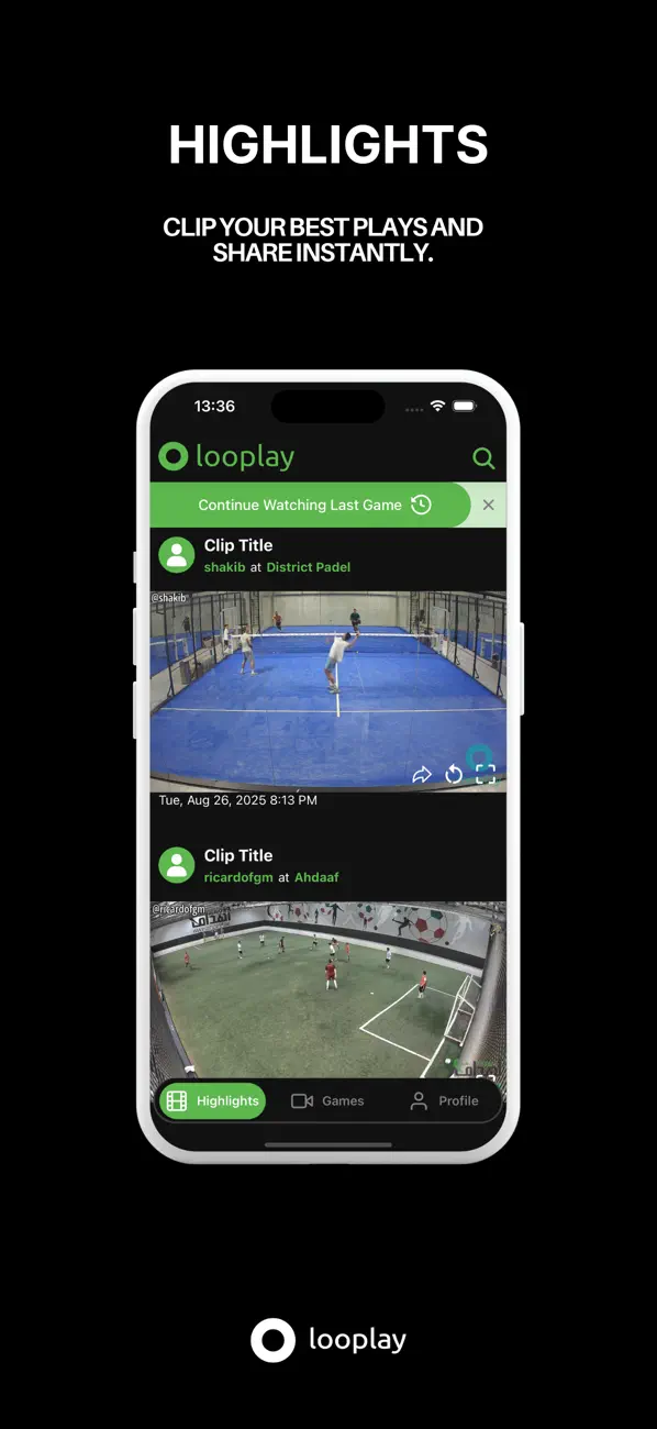 Screenshot #2 pour Looplay - Clip, Watch & Share