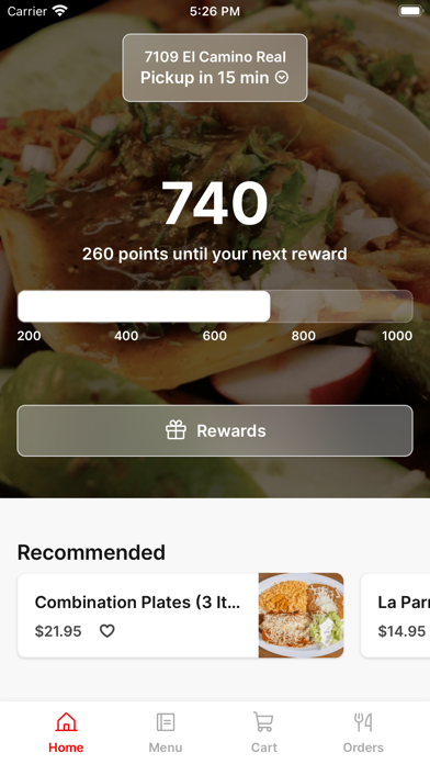 La Parrilla Taqueria iPhone screenshot 1 - Food & Drink app
