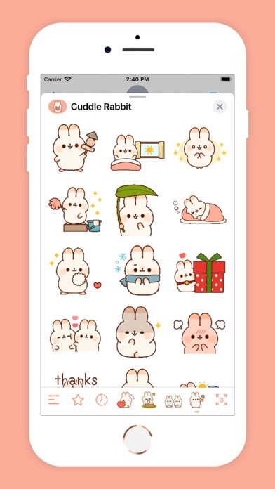 Cuddle Rabbit Animated Screenshot