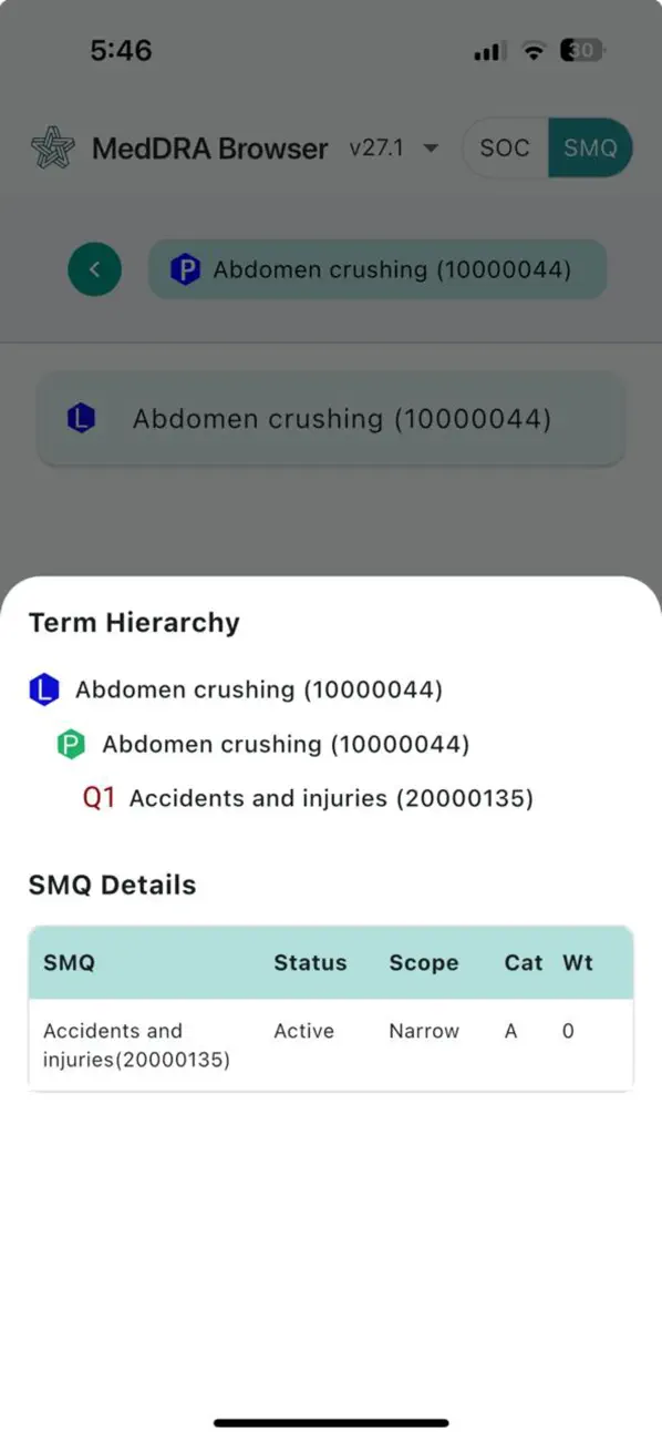 #1. MedDRA Browser (iOS) โดย: Clinpex LLC