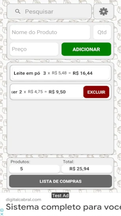Lista de Feira Screenshot