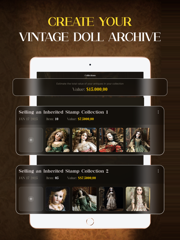 Antique Doll Appraisal Doll ID iPad screenshot 5 - Productivity app
