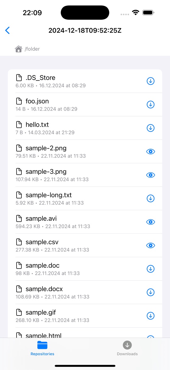 iPhone screenshot