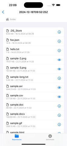 Borg Backup Explorer Screenshot 3 of 5