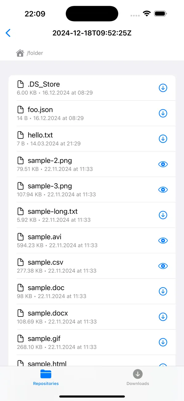 Screenshot #3 pour Borg Backup Explorer
