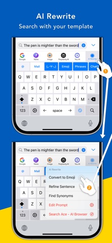Bear - AI Keyboard iPhone screenshot